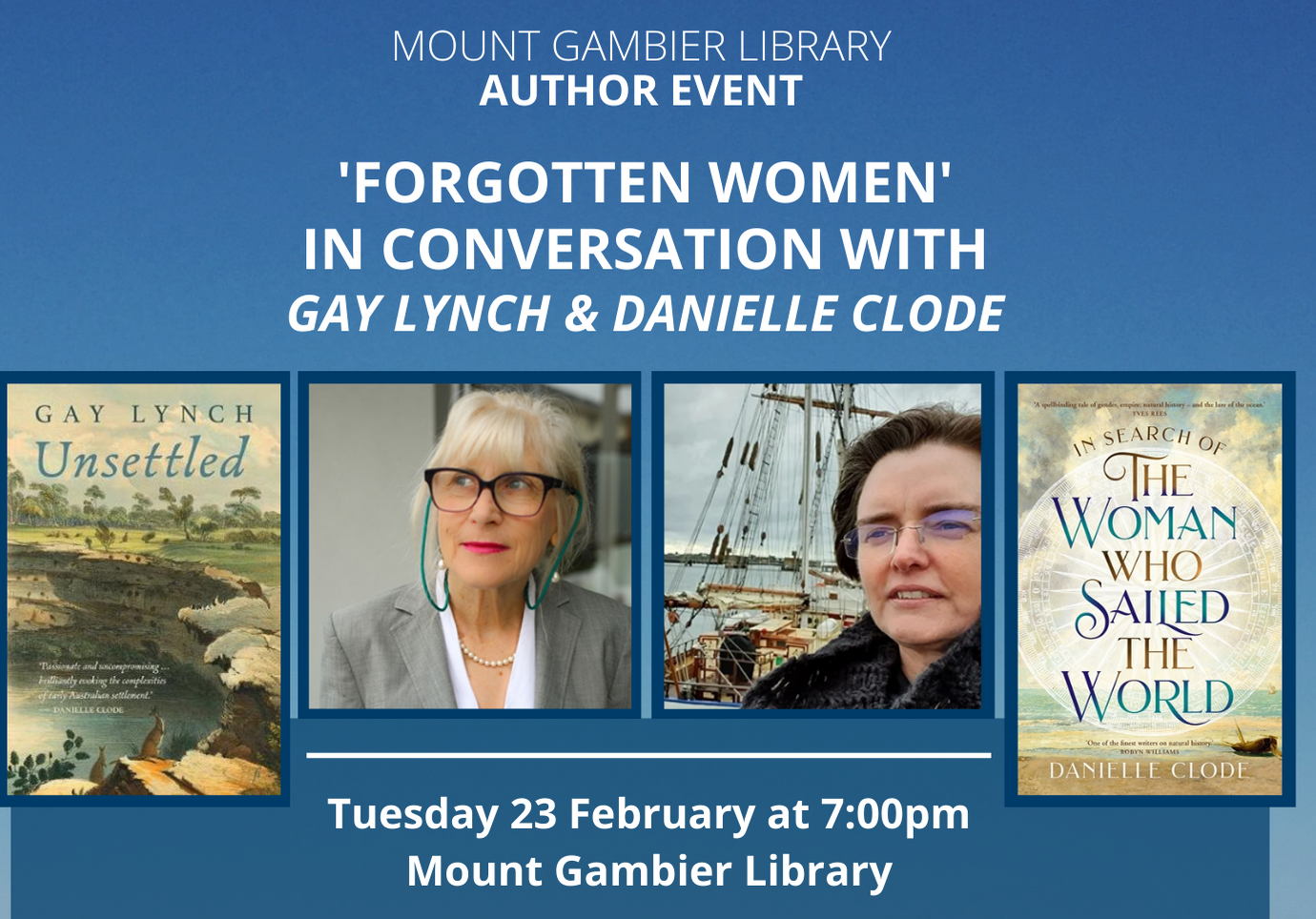 Author Event - Gay Lynch Danielle Clode